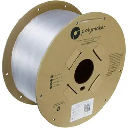 Polymaker PB01044 Filament PETG hitzebeständig, hohe Zugfestigkeit 1.75mm 3000g Klar PolyLiteTM 1St. (PETG, 1.75 mm, 3000 g, Transparent), 3D Filament, Transparent