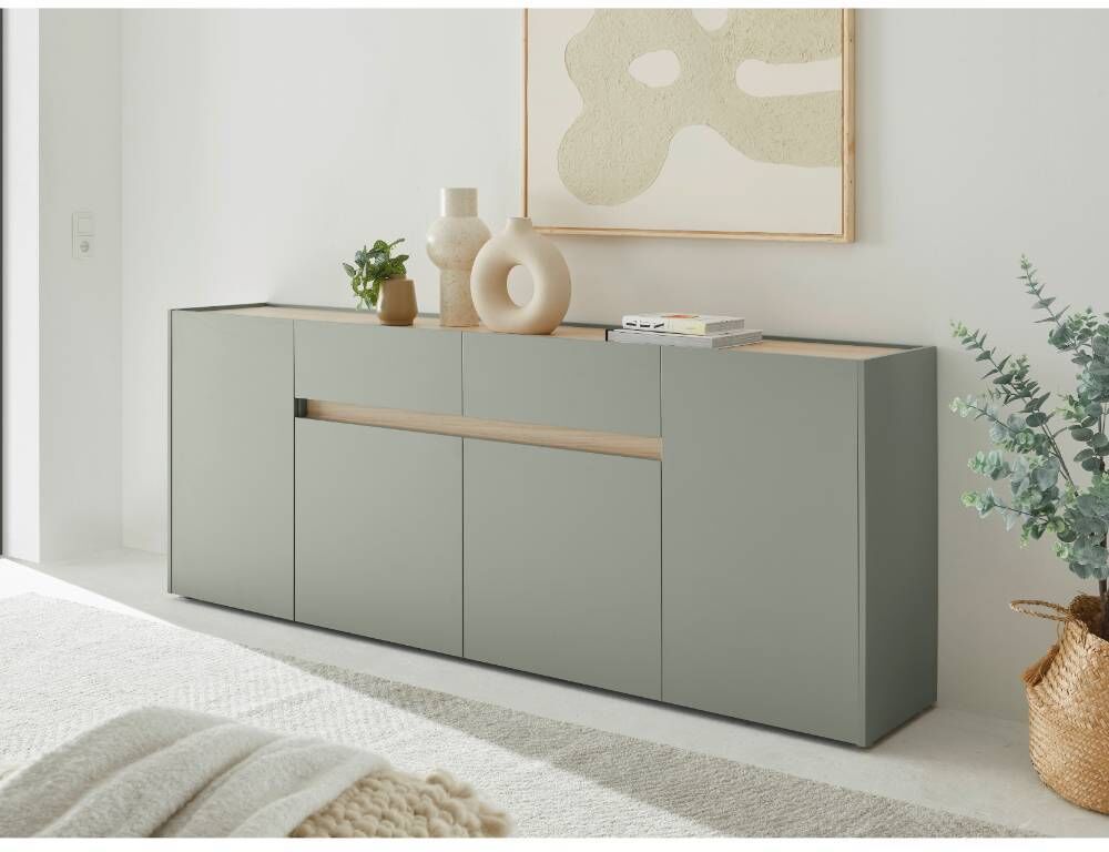 Pharao24.de Esszimmersideboard Große Kommode 4 türig - 220 cm breit