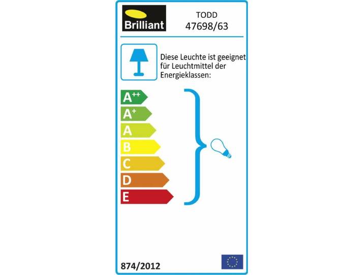 Brilliant TODD - Buiten wandlamp met bewegingssensor - Antraciet