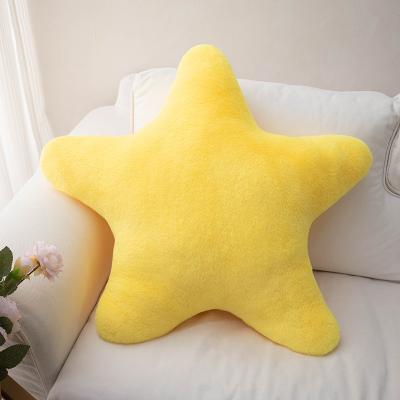 Lush Living Finds Colorful Star Plush Pillow Natural Sky Stuffed Cushion Pink Yellow Blue Green Cream Sofa Chair Bed Decor yellow
