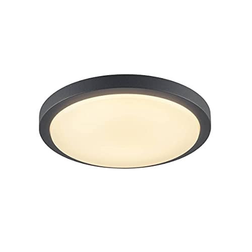 SLV Ainos LED plafondopbouwarmatuur antraciet IP44 21W 1430lm 3000K