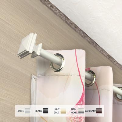 InStyleDesign Mantle 1 inch Diameter Adjustable Curtain Rod