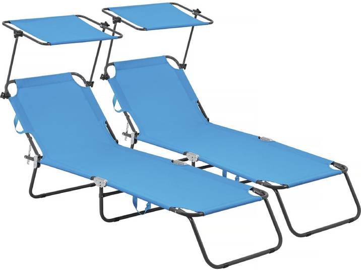 Bain de soleil pliable Lazy - Avec pare soleil - Taupe