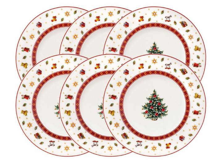 Villeroy & Boch Teller-Set Toy's Delight Specials Frühstücksteller 21,5cm Set6, Premium Porcelain