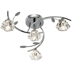 Decken Lampe Leuchte Chrom Flur Büro Küche Schlaf Wohn Ess Zimmer Beleuchtung
