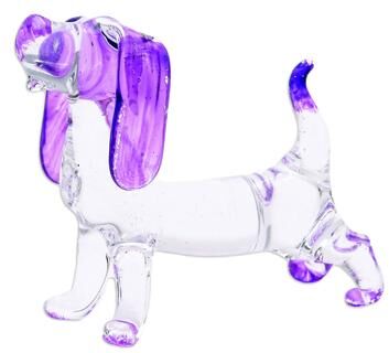 Novica Handmade Creativity Beagle Handblown Glass Figurine