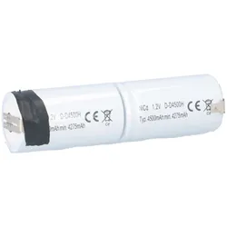 NiCd Notleuchten-Akku 2,4V 4500mAh L1x2 Mono D – Faston, ohne Endkappe
