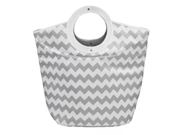 Diaqua - Wäschesack Zik Zak weiss/grau, One Size, Multicolor