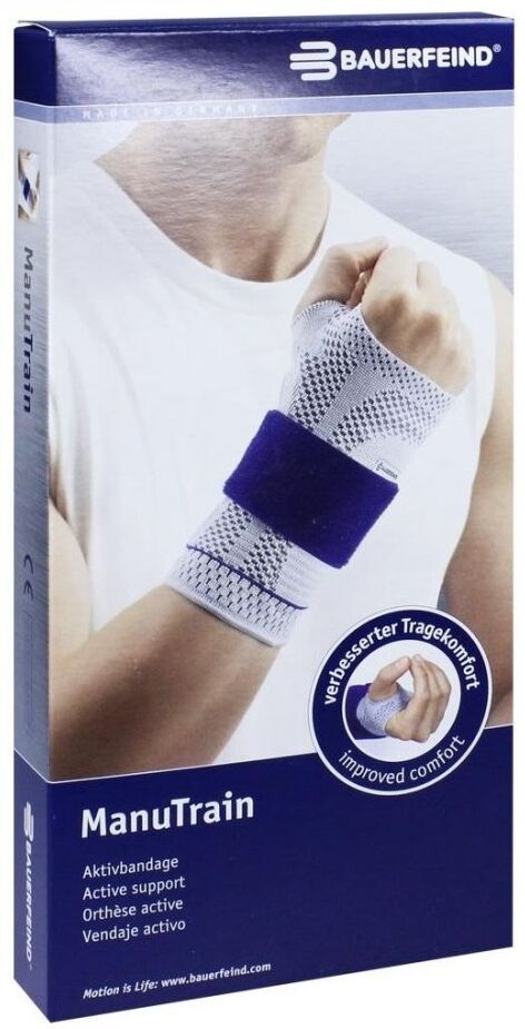 Manutrain Handgelenkbandage Größe 4 links titan