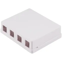 Keystone Anschlussbox 4-fach weiß