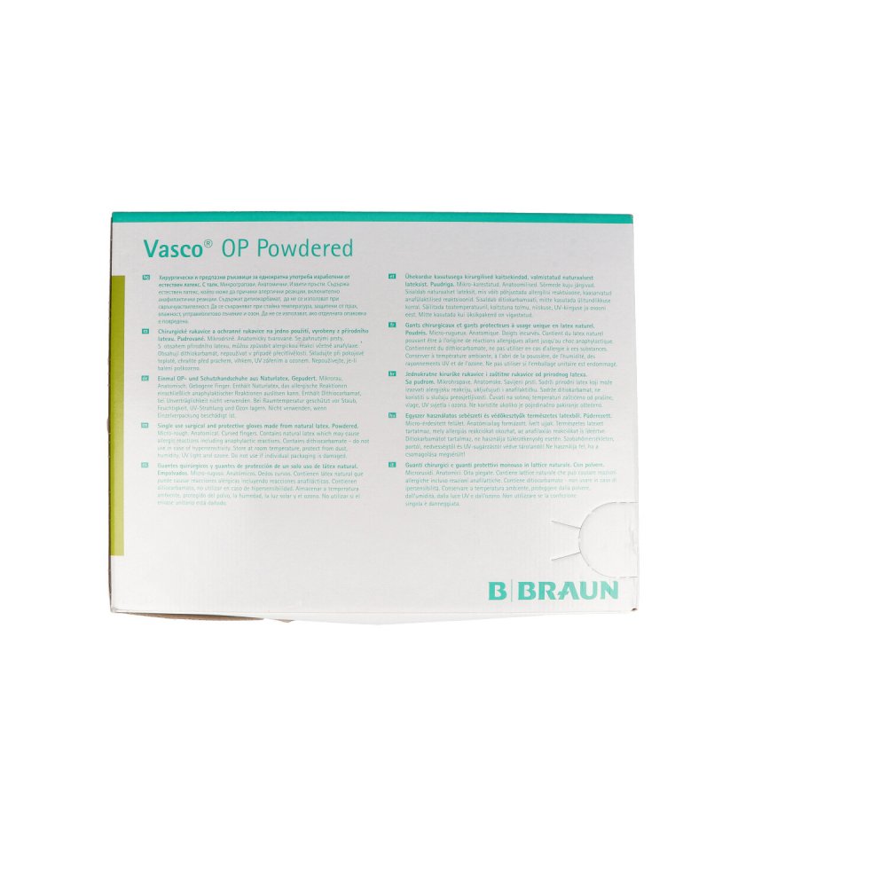 B. Braun Melsungen AG Vasco Op Powdered Handschuhe latex Größe 7,5 naturweiss 14382732