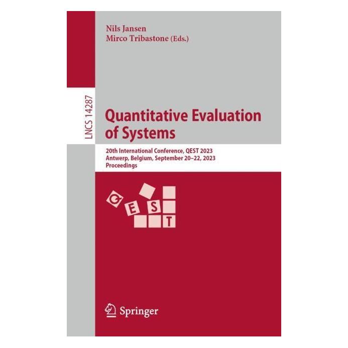 Springer Quantitative Evaluation of Systems (Englisch, Softcover, Mirco Tribastone, Nils Jansen) (56964213)
