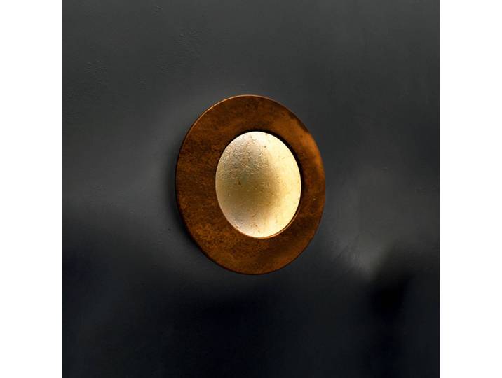 ICONE Designer Wandlampe Vera, dimmbar, messing / gold, für Wohn- / Esszimmer, Aluminium, Design, Wandleuchte, Wandlampe Innen