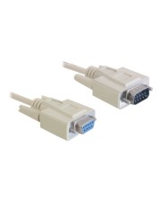 Delock Serielles Verlängerungskabel DB-9 M bis W 5 m beige China (84016)