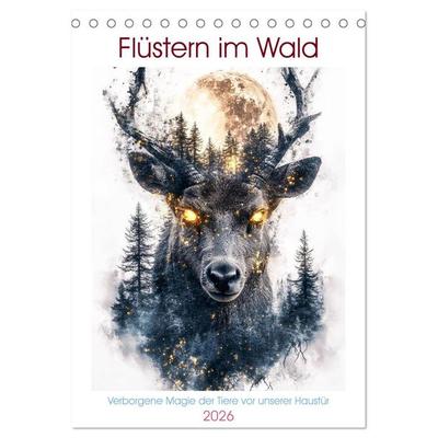 Flüstern im Wald (Tischkalender 2026 DIN A5 hoch), CALVENDO Monatskalender