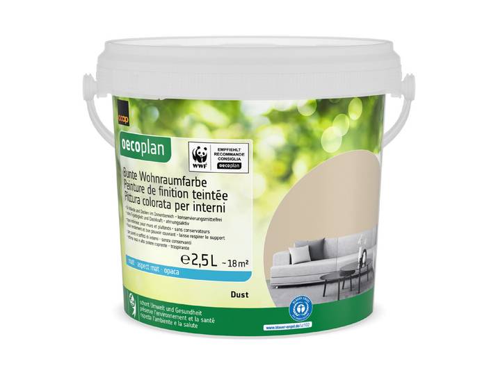 Bunte Wohnraumfarbe Dust 2.5L