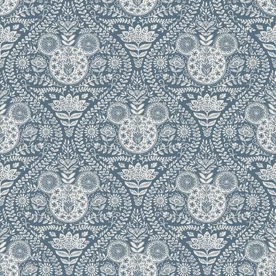 Disney Mickey Mouse Blue Block Print Peel and Stick Wallpaper by RoomMates