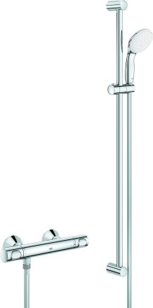 Grohe Grohtherm 500 set de douche thermostatique 34797000 1/2", avec set de douche 90cm, chromé