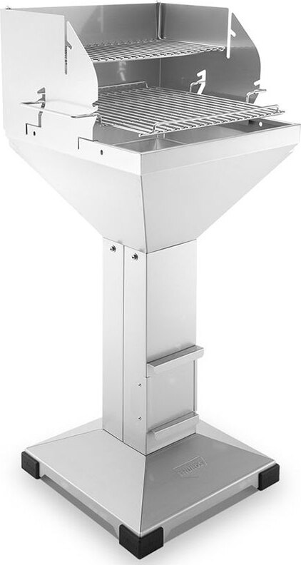 Thüros T3 Direkt Plus Edelstahl Fußplatte Holzkohlegrill 42 x 42 cm