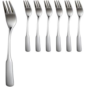 Gräwe Kuchengabeln Spaten, silber poliert, Edelstahl 18/10, 14,5 cm, 6 Stück