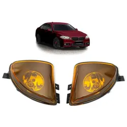 Set Nebelscheinwerfer Klarglas gelb H8 passend für BMW F10 F11 ab 2010-2013
