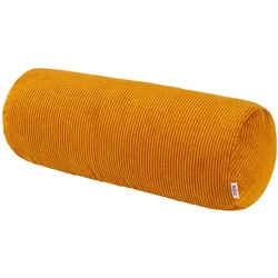 NACKENROLLENHÜLLE HYggelig No.1 kurkuma-gelb Cord-Samt 40/15 cm