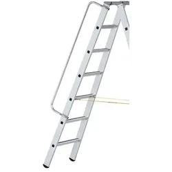 Handlauf Anlegeleiter rechts, links ALU Länge Handlauf 1.990mm - silber