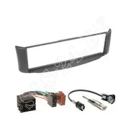 Autoradio 1-DIN Einbaurahmen Radioblende+Adapterkabel Einbauset für Smart For...