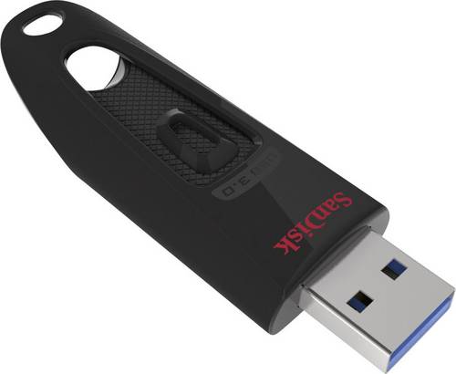 SanDisk Ultra USB 3.0 USB-Stick 128 GB Schwarz SDCZ48-128G-U46 USB-A (USB 3.2 Gen 1)