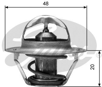 Gates Thermostat, Kühlmittel Th00388g1 Für Ford Pontiac