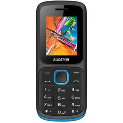 Aligator D210 (1.8") Black, Blue Senior phone (1.80", 2 Mpx), Tastenhandy, Blau, Schwarz