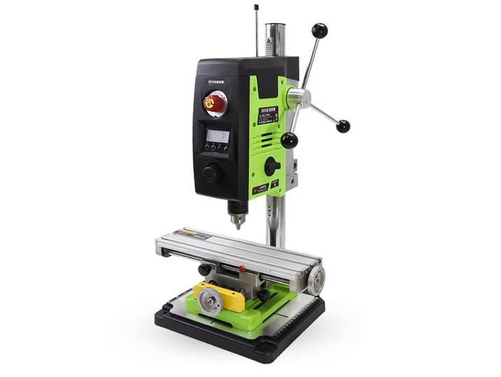 ALLSOME – perceuse électrique de table de travail à 6 vitesses, perceuse électrique de haute précision avec table de travail de fraisage