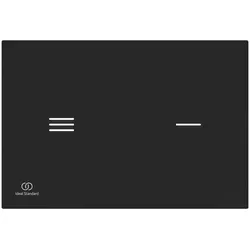 Ideal Standard Sensor-Betätigungsplatte NT1 Symfo, schwarz, 220x4x150 mm, elektronische Betätigung, gehärtetes Glas mit Beleuchtung