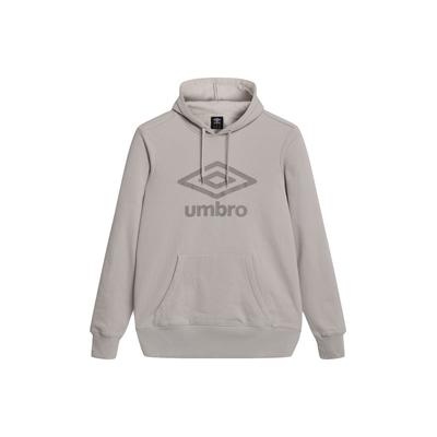 Rundhalspullover UMBRO "Umbro Large Logo Hoodie", Herren, Gr. XS, silber lining, vintage khaki, 70% Baumwolle, 30% Polyester, mehrfarbig, normal, ohne Ausschnitt, Pullover Rundhalspullover