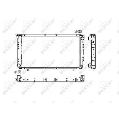Nrf Kühler, Motorkühlung [Hersteller-Nr. 506671] für Subaru