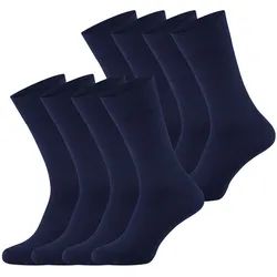 NUR DIE Herren Freizeitsocken Bambus Komfortbund 8er Pack