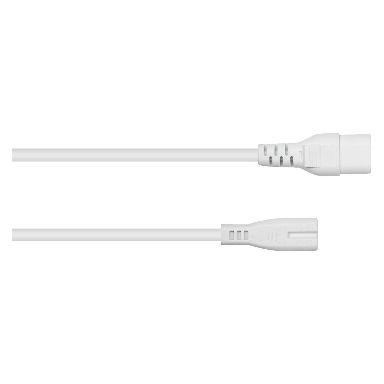 Kabelmeister Euro-Verläng. Stecker C8 an C7, weiss, 0,5m (0.50 m, CEE 7/4) (SK0870-W005)