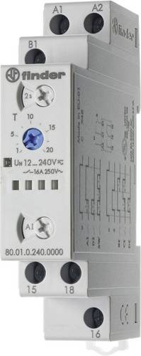 Finder 80.01.0.240.0000T 80.01.0.240.0000T Multifunktions-Zeitschalter 1 St. Zeitbereich: 0.1 - 86400s 1 Wechsler