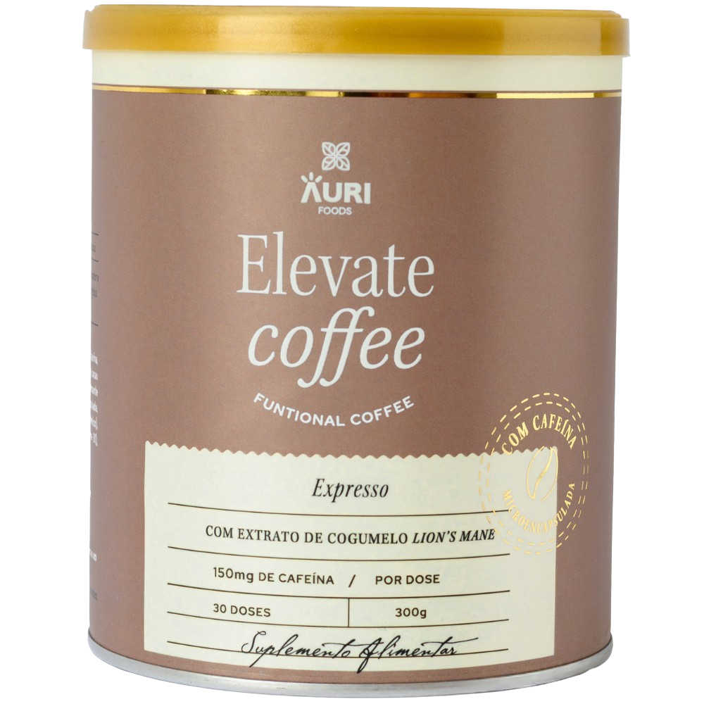 Aurifoods Elevate Coffee Food Supplement with Caffeine 300g Expresso