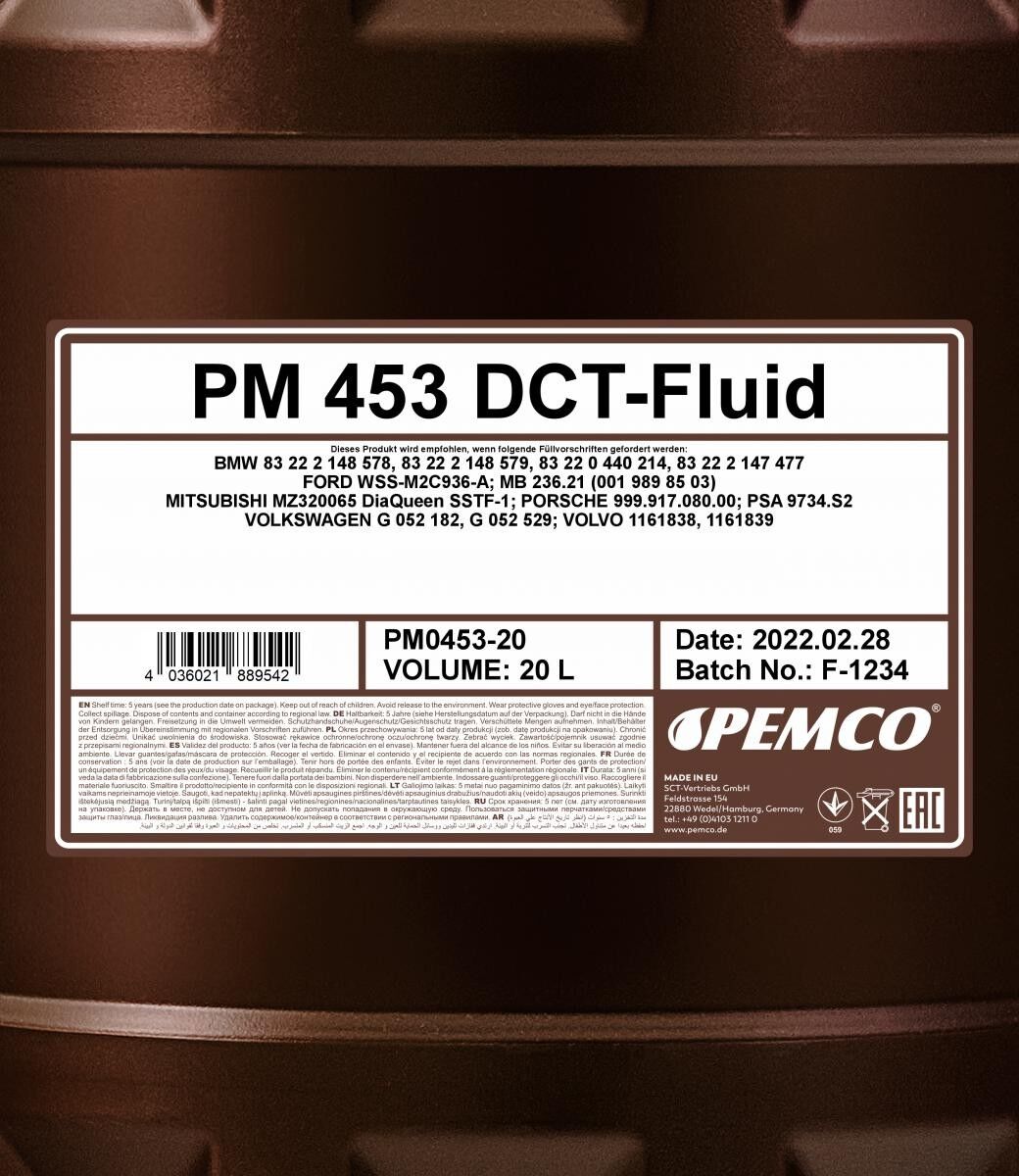 PEMCO PM0453-20 Automatic transmission fluid