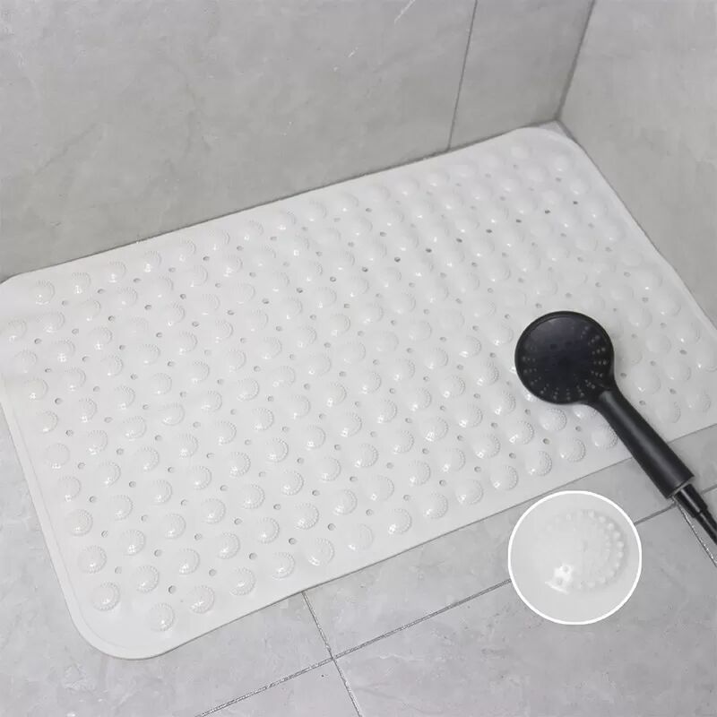 INF Rutschfeste Badematte - Sicherer Halt für mehr Sicherheit in der Dusche Weiß C
