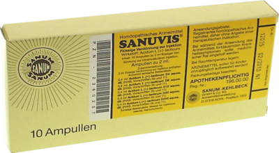 SANUM-KEHLBECK GmbH & Co. KG SANUVIS Injektion Ampullen 10X2 ml 02360257