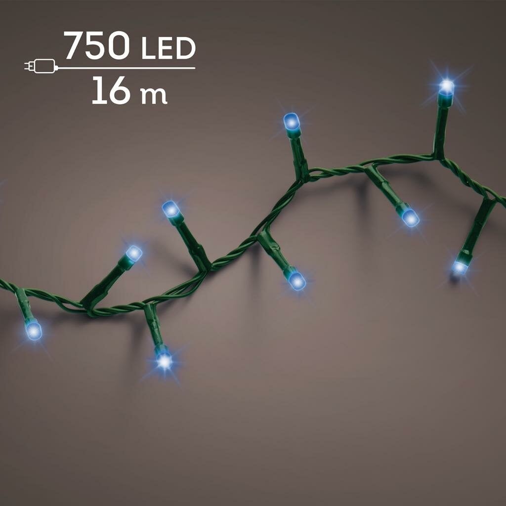 Lumineo LED-lichtslingers blauw, 16 meter of 21 meter