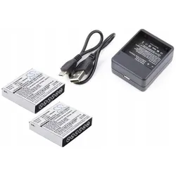 CS Cameron Sino Zestaw 2x Bateria + Ładowarka Do Xiaomi Yi Az13-1, Batterie Zubehör