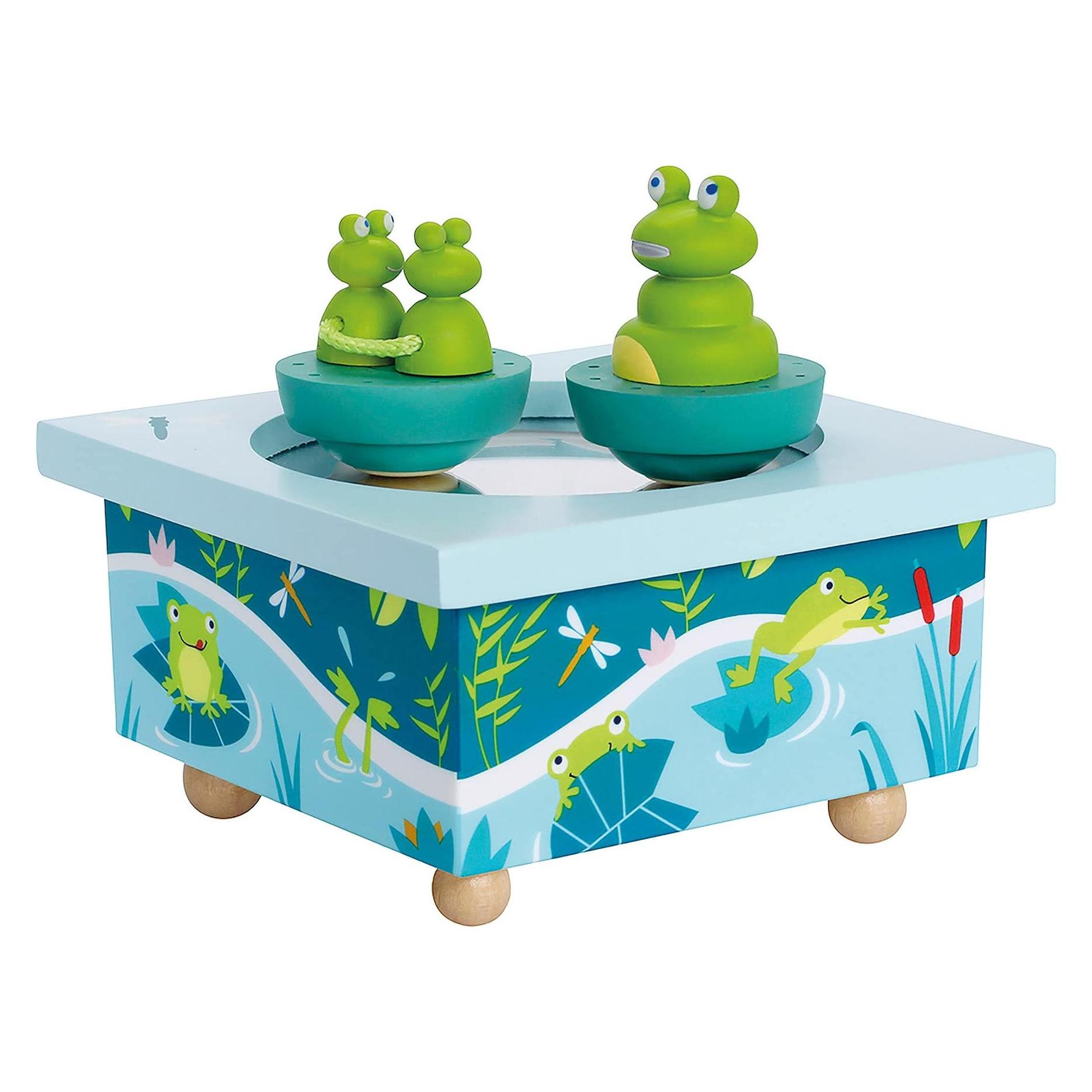 Trousselier Spieluhr mit tanzenden Frösche, magnetisch (S95005)