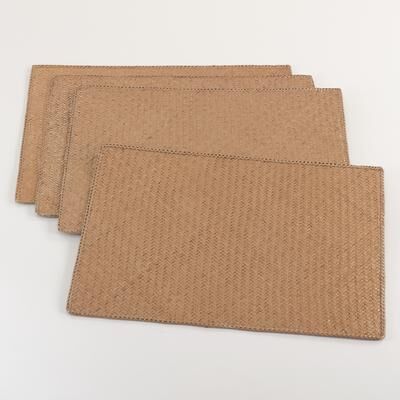 Saro Lifestyle Natural Water Hyacinth Woven Placemat - Set of 4