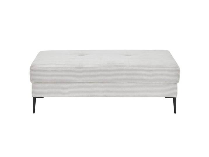 Trendstore Hilary Megahocker in Cord - Cord Zoom dove passend zu den Sofas zur Serie Hilary, pure Entspannung, pflegeleicht, formstabil, trendiger Cordbezug in acht coolen Farben die begeistern Modern