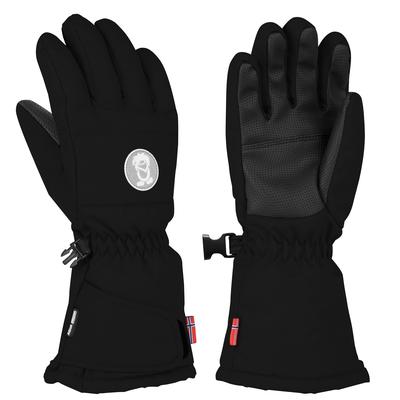 Multisporthandschuhe TROLLKIDS "Kids Narvik Glove", Kinder, Gr. 46Y, schwarz, Web, Baumwollmischung, Handschuhe, pflegeleichtes Material, aus Baumwolle und Polyester, Webmaterial