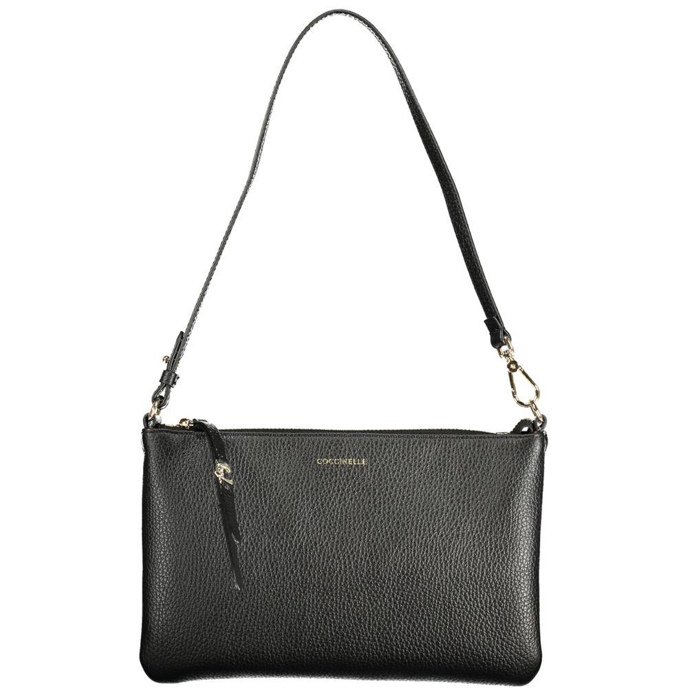 Coccinelle schwarze Lederhandtasche