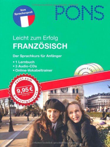 PONS Leicht zum Erfolg Französisch. Lernbuch und 3 Audio-CDs: Der Sprachkurs für Anfänger mit Online-Vokabeltrainer - Preis vom 30.09.2026 09:01:18 h